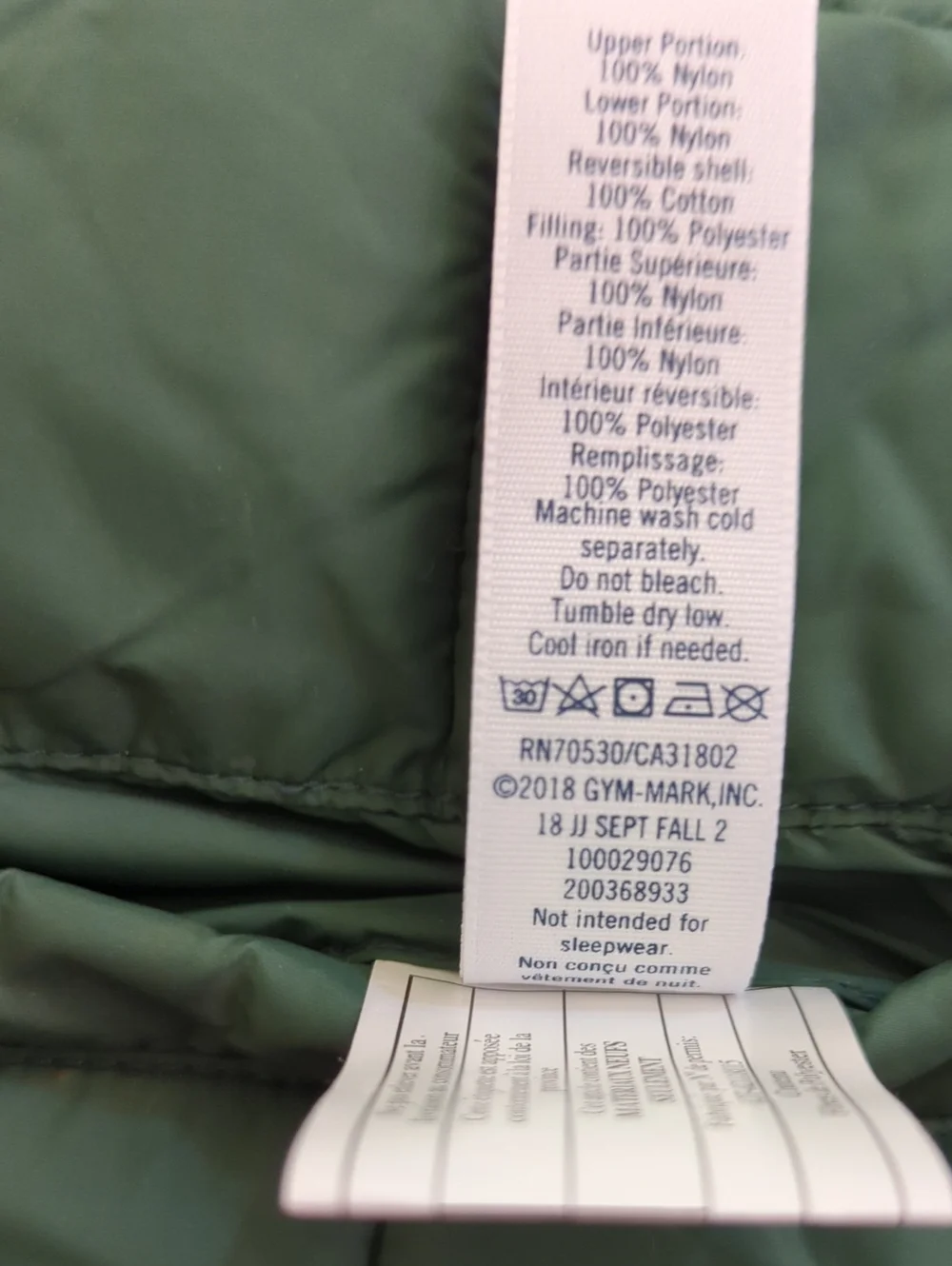 Janie and Jack Green and Blue Quilted Plaid Reversible Puffer Vest Size 5-6